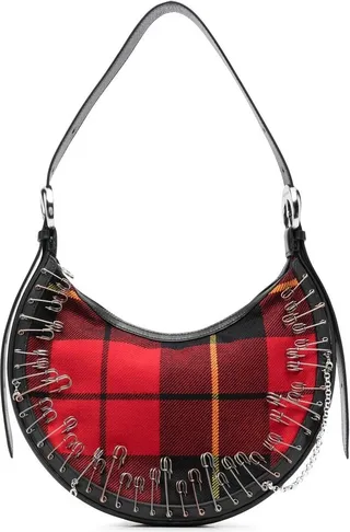 Eclips tartan-check shoulder bag