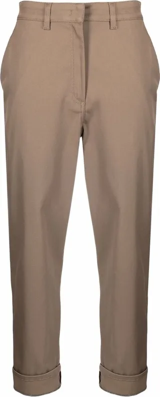 High-Waisted Cropped Trousers