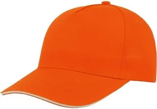 Atlantis Start 5 Sandwich 5 Panel Cap - Pack of 2 In Orange