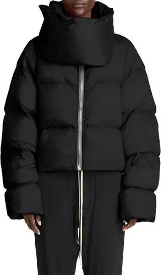 Funnel Neck Down Puffer Coat