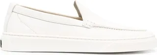 Pebbled-Leather Loafers