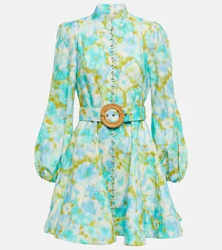 High Tide printed linen minidress