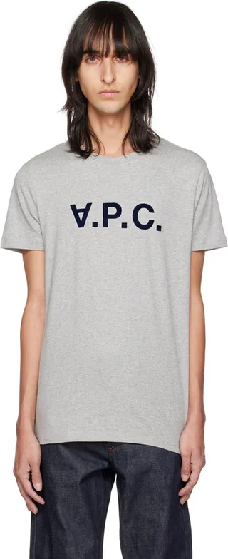 A.P.C. Gray Crewneck T-Shirt