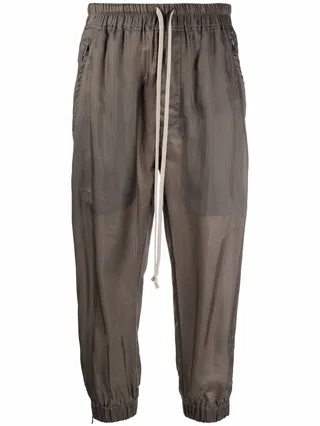Drawstring-Waist Cropped Trousers