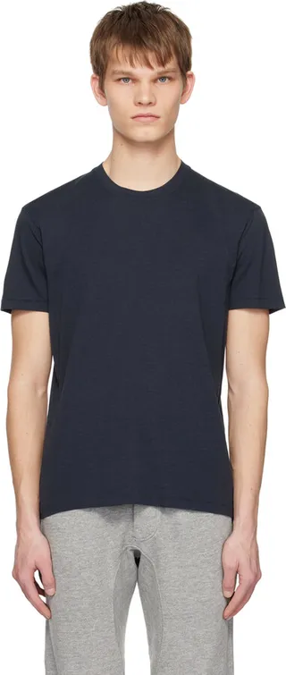 TOM FORD Navy Crewneck T-Shirt