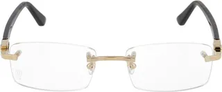 Cartier Rimless Rectangular Lens Glasses