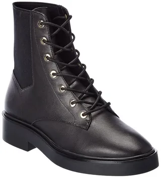 Stuart Weitzman Henley Chill Leather Combat Boot