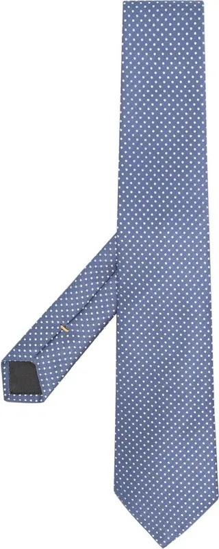 Polka-Dot Silk Tie