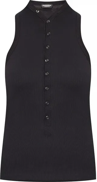 Dsquared2 Buttoned Embellished Tank Top