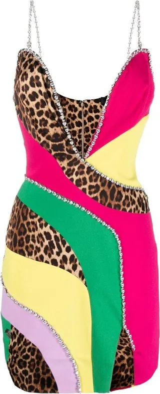 Patchwork Mini Dress