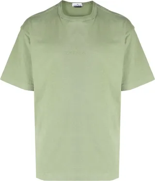 embroidered-logo T-shirt