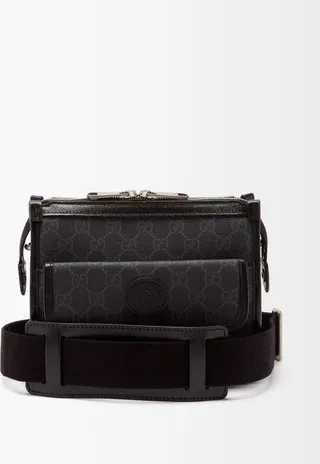GG-logo Coated-canvas Cross-body Bag