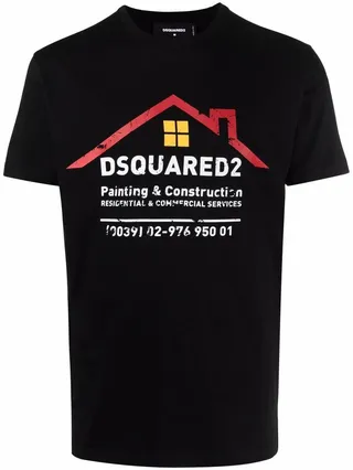 logo-print cotton T-shirt