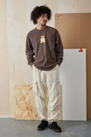 UO Brown Don't Be A D*ck Long Sleeve Tee