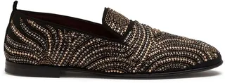 Rhinestone-Embellished Slippers