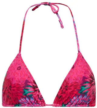 Miami printed bikini top