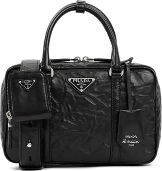 Prada Zipped Medium Tote Bag