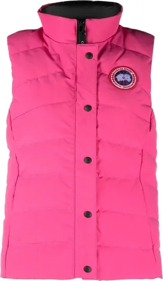 Freestyle logo-patch padded gilet