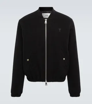Wool bomber jacket