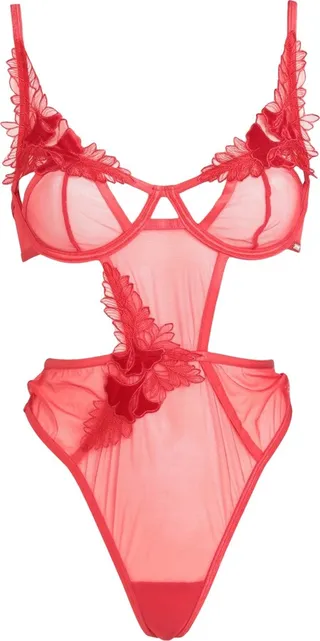 Lingerie Bodysuit Red
