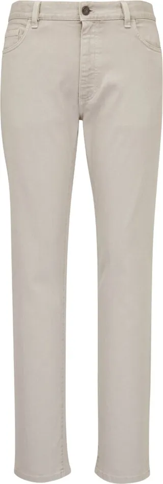 Slim-Cut Leg Trousers