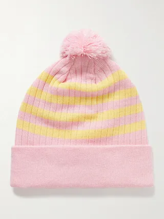Ribbed Wool-Blend Beanie