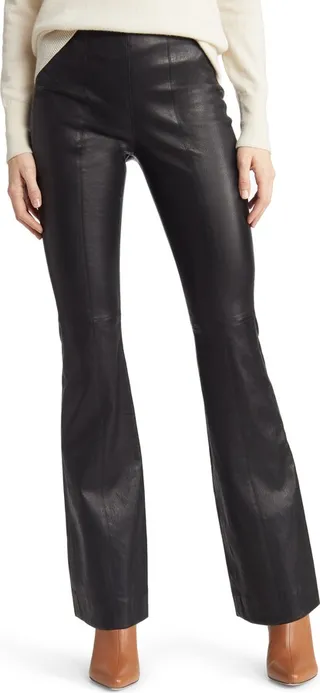 Simone Flare Leather Pants