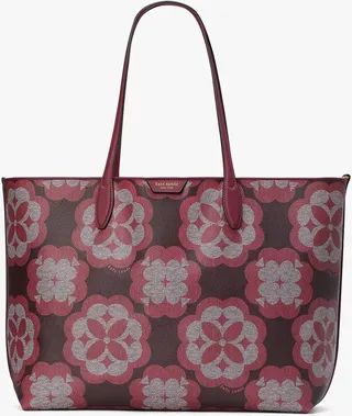 Kate Spade Spade Flower Monogram Sutton Large Tote