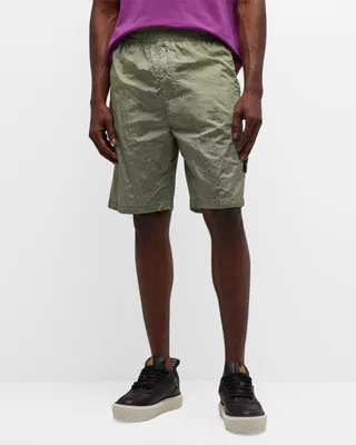 Men's Crinkled Nylon Shorts