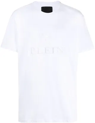 embroidered-logo T-shirt