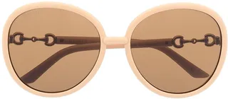 oversized Horsebit sunglasses