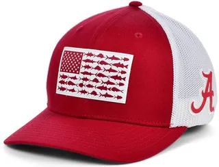 Columbia Alabama Crimson Tide Pfg Fish Flag Stretch-Fitted Cap