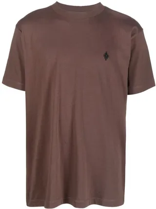 logo-embroidered cotton T-shirt