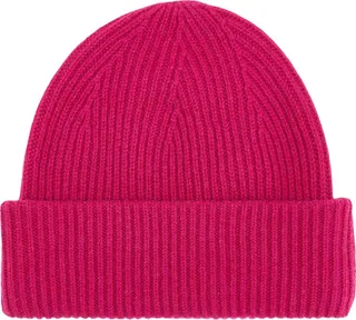 Cashmere Essential Beanie Hat Green