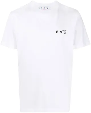 Ow logo-print slim-cut T-shirt