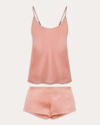 Short Silk Pajama Set