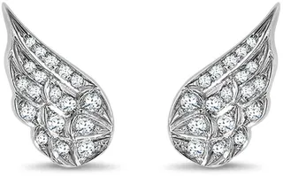 18kt white gold Tiara brilliant-cut diamond earrings