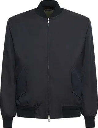 Cotton casual bomber jacket