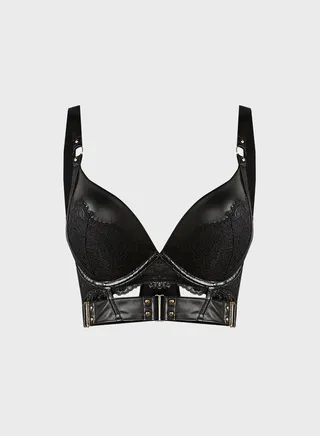 Cut Out Plunge Neck Bra