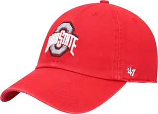 Men's Scarlet Ohio State Buckeyes Clean Up Adjustable Hat