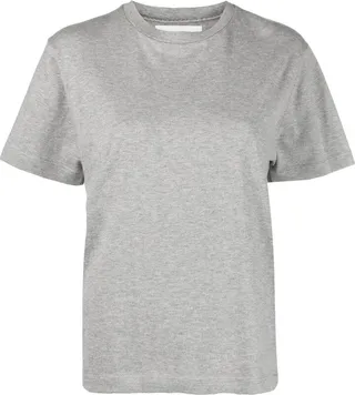 short-sleeve cashmere T-shirt