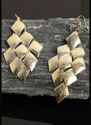 Gold Plated Designer Drop Earring