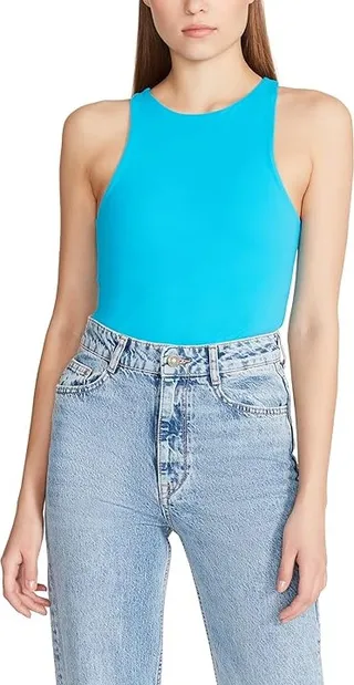 Steve Madden Nico Bodysuit (Aruba Blue) Women's Jumpsuit & Rompers One Piece