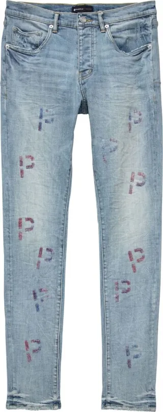 Embroidered-Logo Low-Rise Jeans