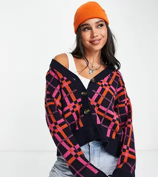 Barbour x ASOS exclusive Lorna cardigan in check