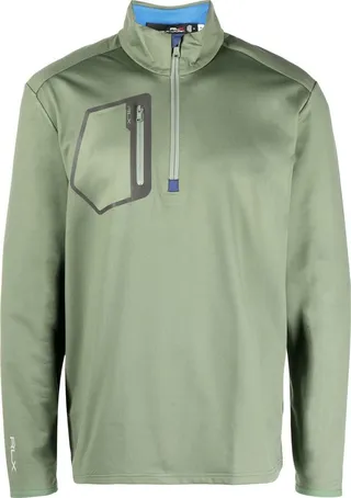 Green Half-Zip Pullover