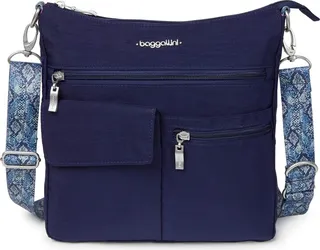 Baggallini Women's Town Square Crossbody with Fashion and Solid Strap
