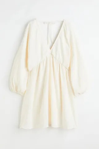 Balloon-sleeved Dress