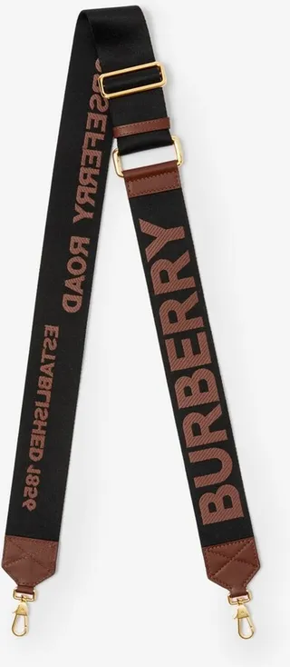 Burberry Horseferry Motif Webbed Bag Strap