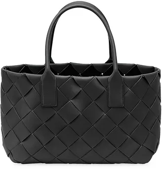 Maxi Cabat Leather Tote